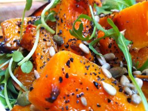 Butternut Squash & Rocket Salad with Toasted Seeds
