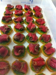 Fillet of beef canape