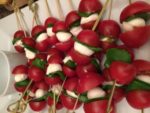 tomato, basil & mozzarella kebab